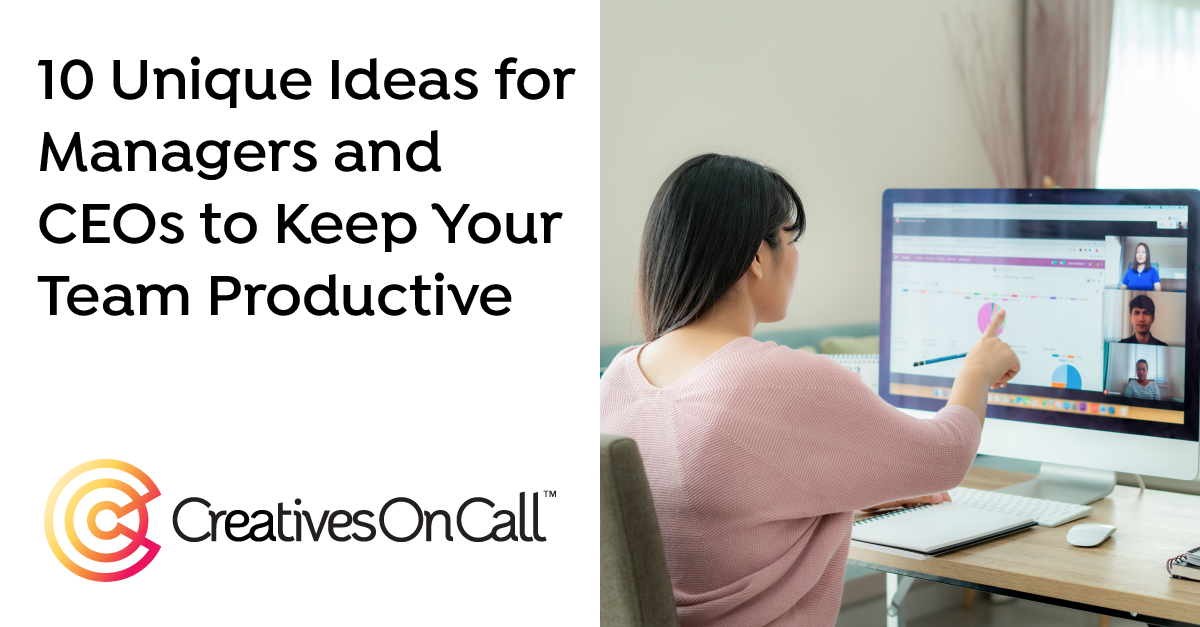 Keeping Your Remote Creative Team Productive