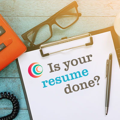 Is your resume done?